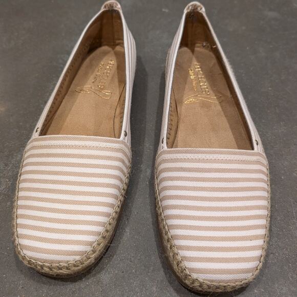 Aerosoles Espadrilles Flats Women's Size 9 Nautical Vacation Lagenlook Slip On - Picture 1 of 10